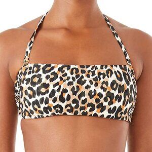 Kate Spade New York Animal-Print Bandeau Bikini Top